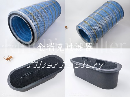 快卡式覆膜滤筒卡盘式滤筒普优滤器除尘器旋风除尘滤筒