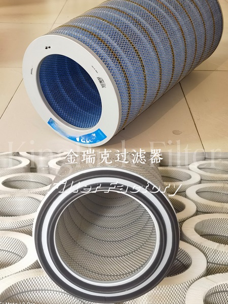 耐高温过滤器工业除尘滤芯滤筒耐温金属纤维烧结毡折波滤芯