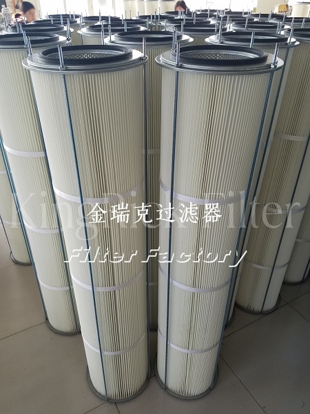 PET锥形覆膜除尘滤芯真空上料机覆膜滤筒