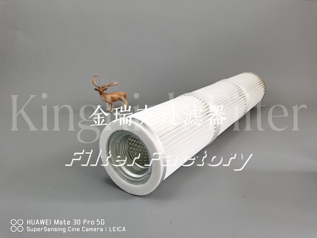覆膜镀铝PTFE滤筒325过滤器滤芯覆膜滤料滤棒