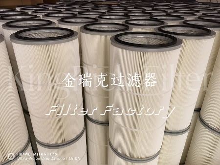 水泥搅拌除尘器专用除尘滤芯普优除尘滤筒覆膜滤料滤棒